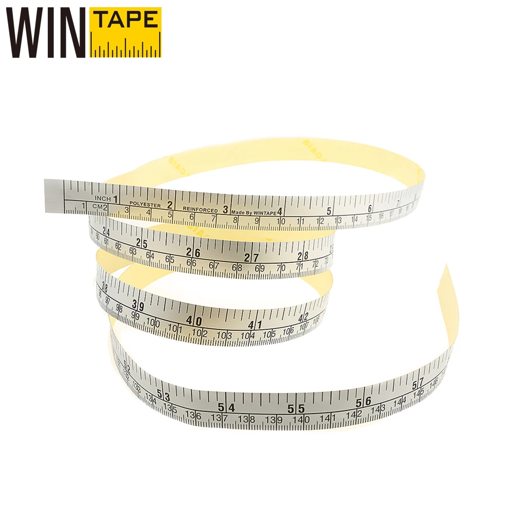 60 Inch Vinyl Silver Self Adhesive Measuring Tape Ruler Sticker For