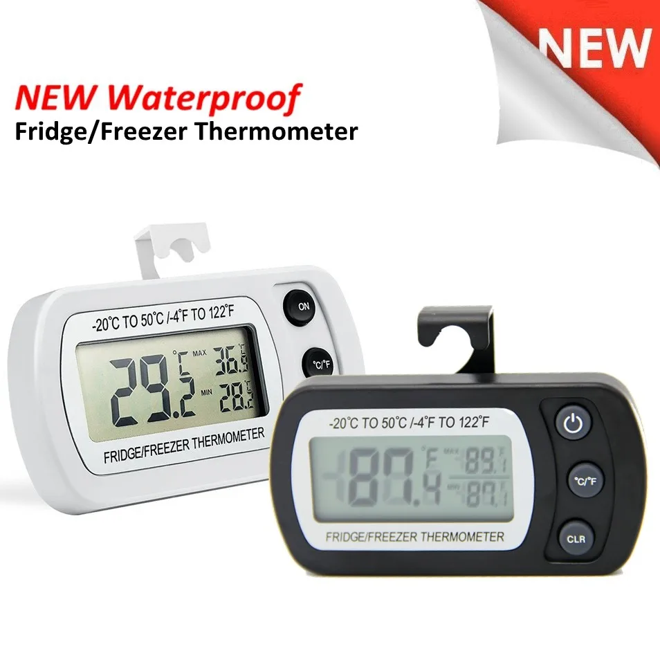 Fridge Freezer Thermometer Features Alarm And Dual Sensors For Fridge