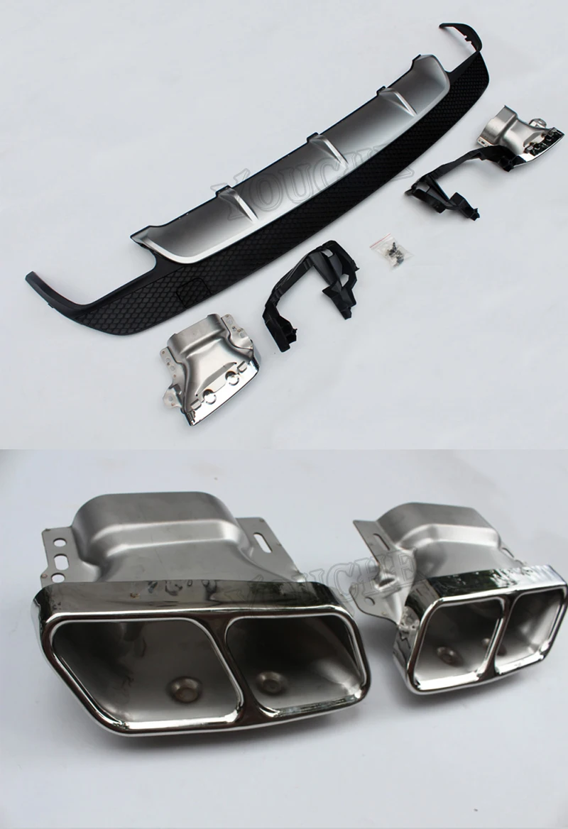 Diffuser & Exhaust Tip For Mercedes Cla Class W117 20142016 W117 Abs