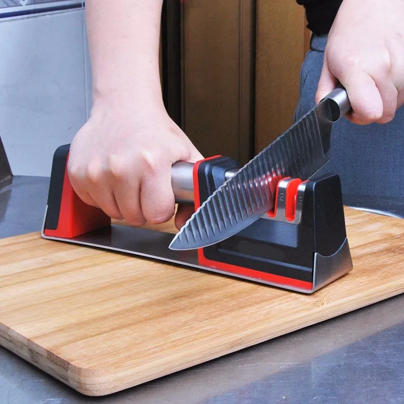 Professional 3 Stage Sharpening Knife Sharpener For Straight And