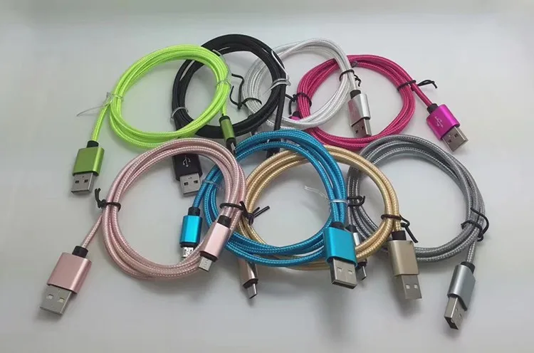 1m 2m 3m Nylon Braided USB Data Cable Low Price Stable Android Type C Micro USB Charging Cable Flexible Phone USB Cable - ANKUX.COM