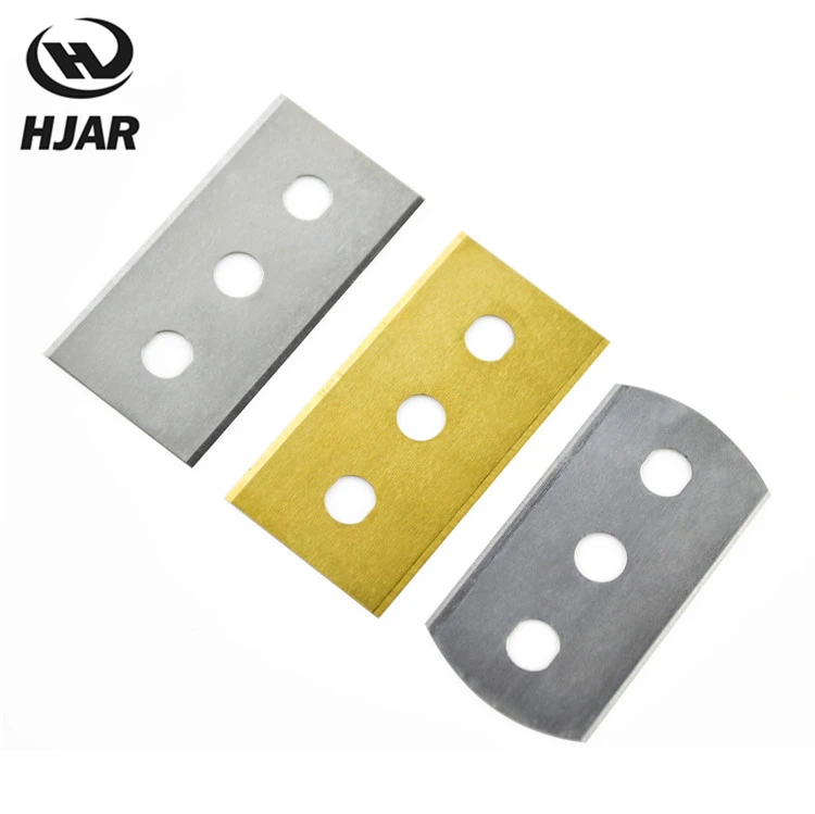 Tungsten Carbide 3 Hole Knife Razor Blade For Cutting Pe Aluminium Foil Buy 3 Hole Blade For