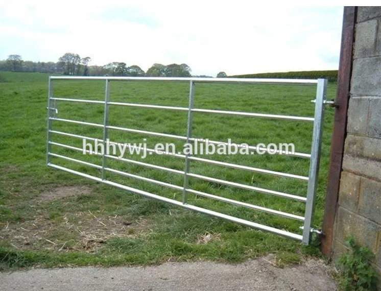 Factory Direct Galvanized Steel Farm Gates Field Gates Cheap Pasture