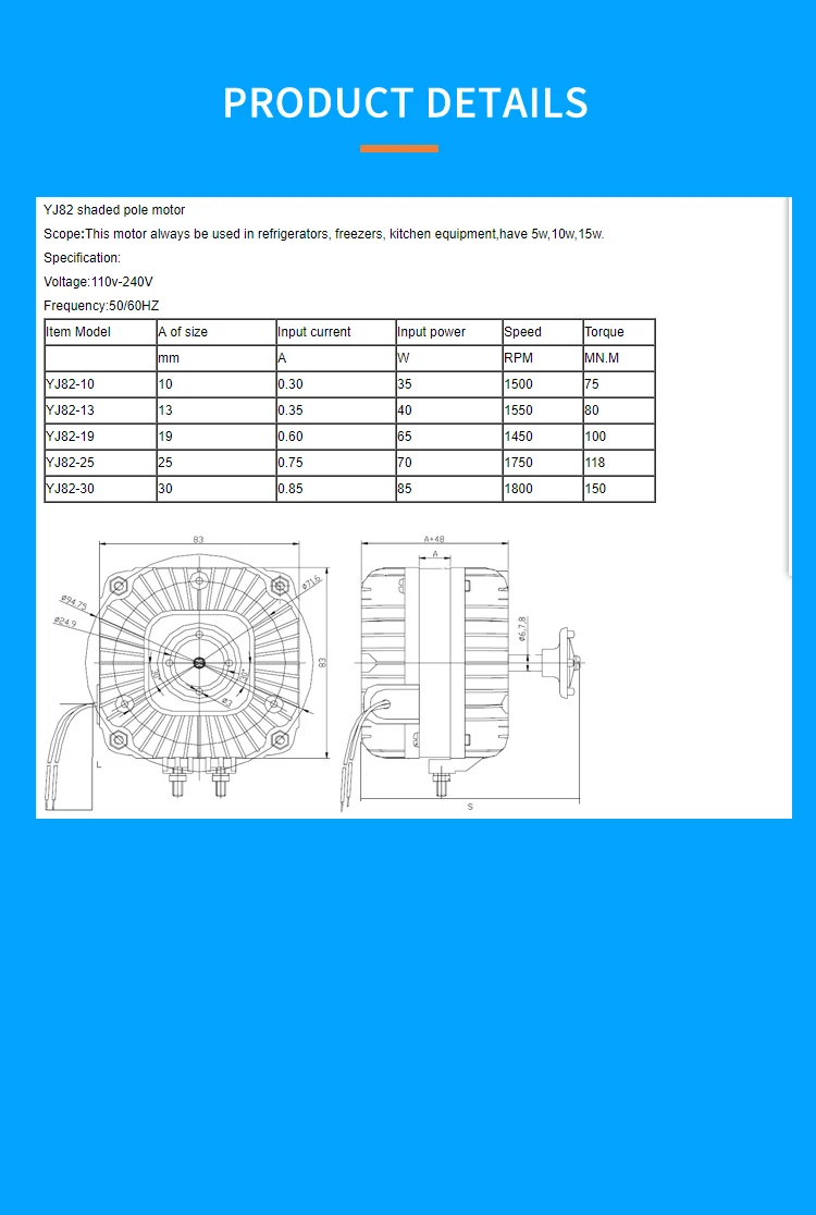 Yj82 Copperaluminum Wire Refrigerator, 5W/10W/16W/25W/34W - detail 8