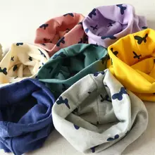 2016 Hot Sell Autumn Winter Boys Girls Collar Baby Scarf Cotton O Ring Neck Scarves Novelty Cotton Collar Kids Scarf Fast Ship