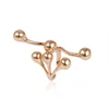 14939 New arrival fashion ladies jewelry special shape exaggerated design 18k gold beads finger ring