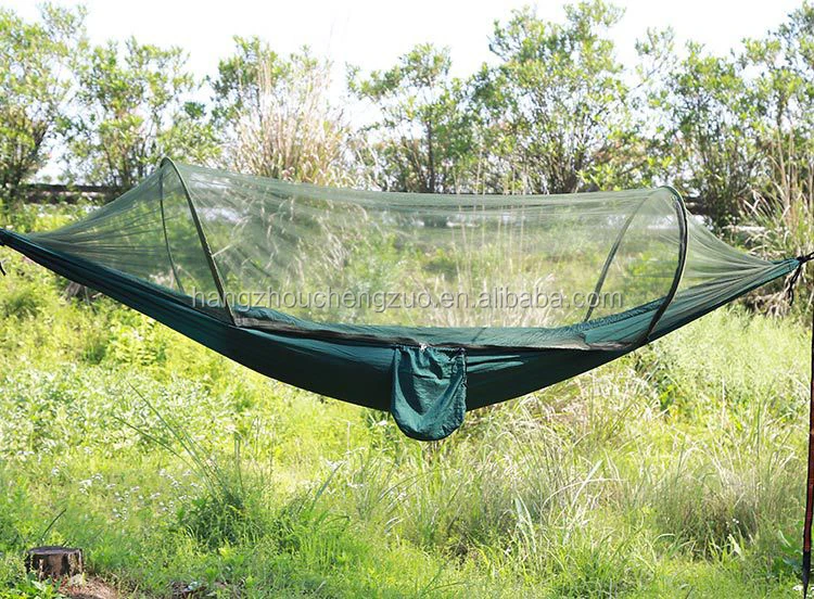 High-end 2 Person Camouflage outdoor camping Parachute cloth nets hammock tent,CZL-003 Anti mosquito net swing tent