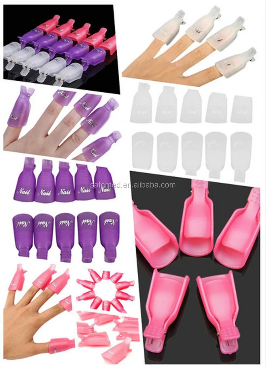 Plastic Nail Soak Off Uv Gel Art Polish Remover Wrap/nail Polish Soak ...