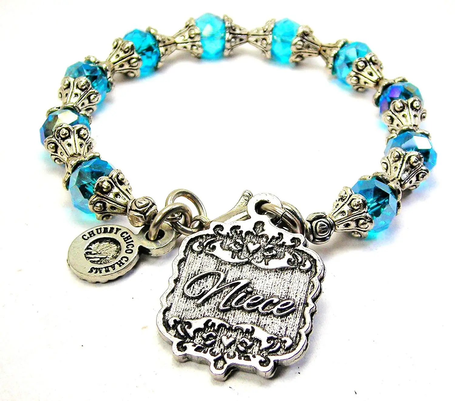 2.5 Chubby Chico Charms Niece Victorian Scroll Expandable Wire Bangle