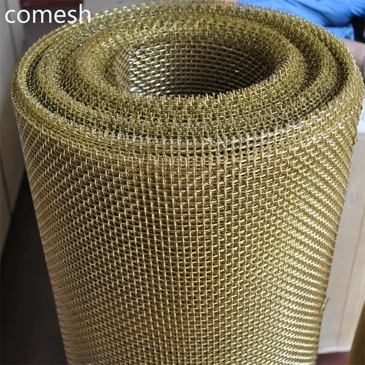 Antique Brass Plated Wire Mesh For Door,Interior Woven Wire