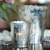Rhinestone Votive Holders Silver glass candle holder decoration articles