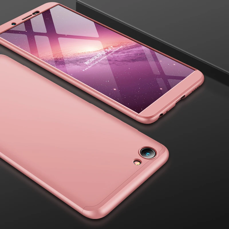 2018 hot sell 360 cover Removable 3in1 Hard PC Shield Back Cover Case for Vivo Y71 phone cases