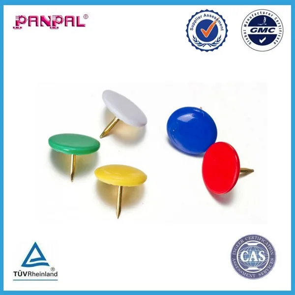 Mroco Thumb Tacks Colored Drawing Pins Color Plastic Round Head Pinks Office Pin for sale online