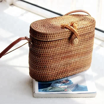 square woven bag