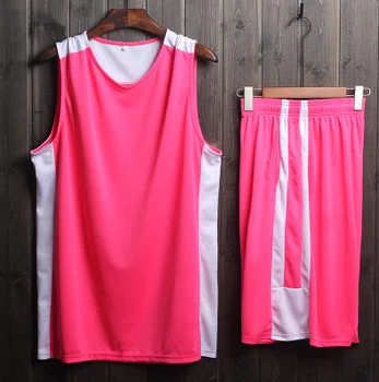Hot Selling Sublimation Cheap Plain Jersey Pink Basketball Jersey ...