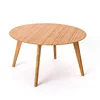 Coffee Dining Wood Wooden Dinning Chinese Style Extending Grooming Lace Overlay Round Table