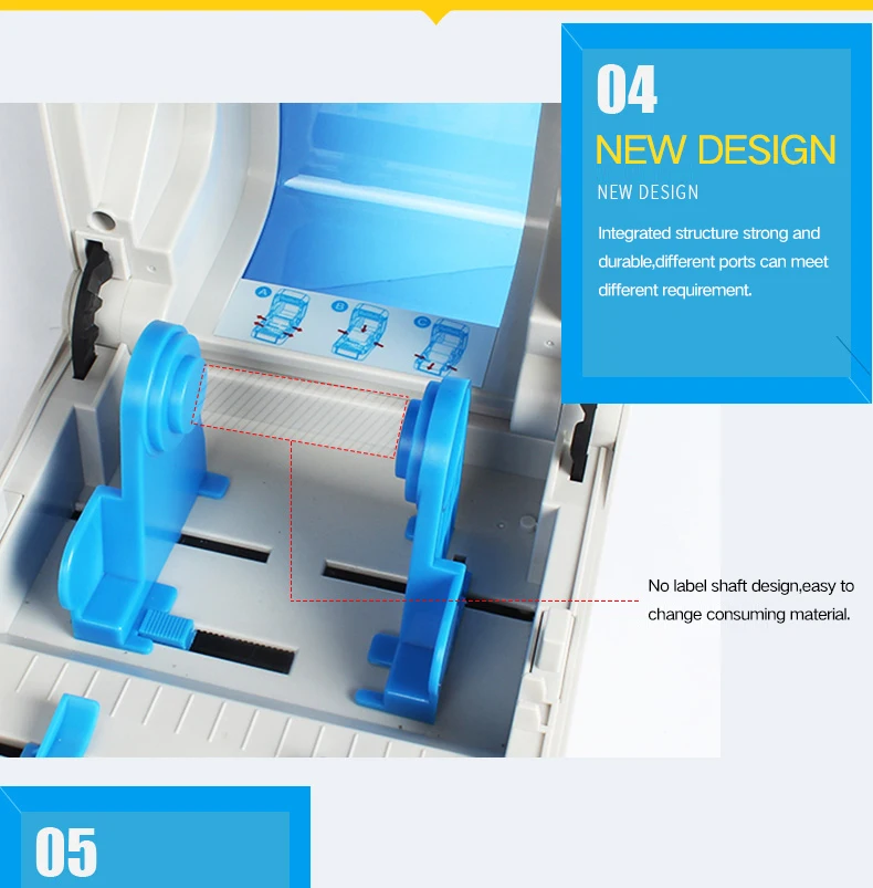 300dpi Tag Washing Mark Barcode Garment Label Printer With Auto Cutter