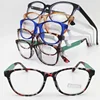 Drop ship 78237 injection acetate walkers shape bicolor cheap optical glasses frame for young people