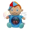 Custom Christmas talking boy plush toy with time clock