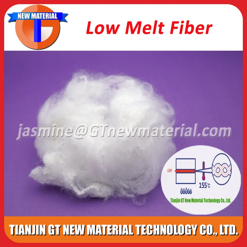 Low Melt Polyester Fiber With 150 Melting Point Low Melt
