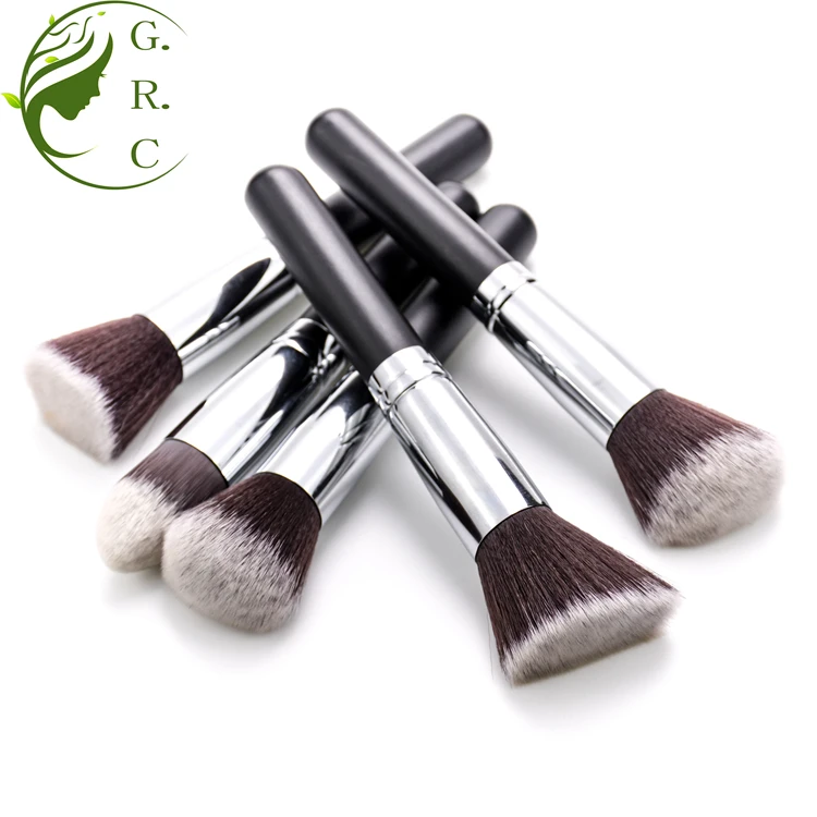 Oem New Arrival Private Label Rose Gold 10Pcs Oval Kabuki Cosmetic Make Up Brushes Kit Makeupbrush 10 Pcs Makeup Brush Set