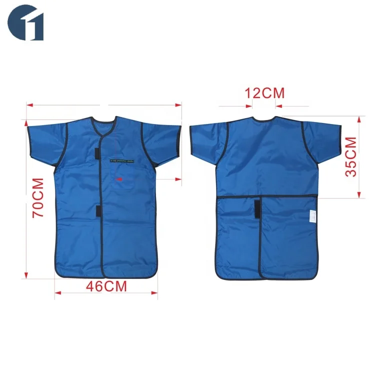 X Ray Radiation Protective Clothing Children Half Sleeves Lead Apron