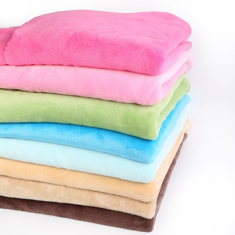 Custom Design Soft Cushion Cover Fabric Polyester Flannel Fleece Blanket Fabric