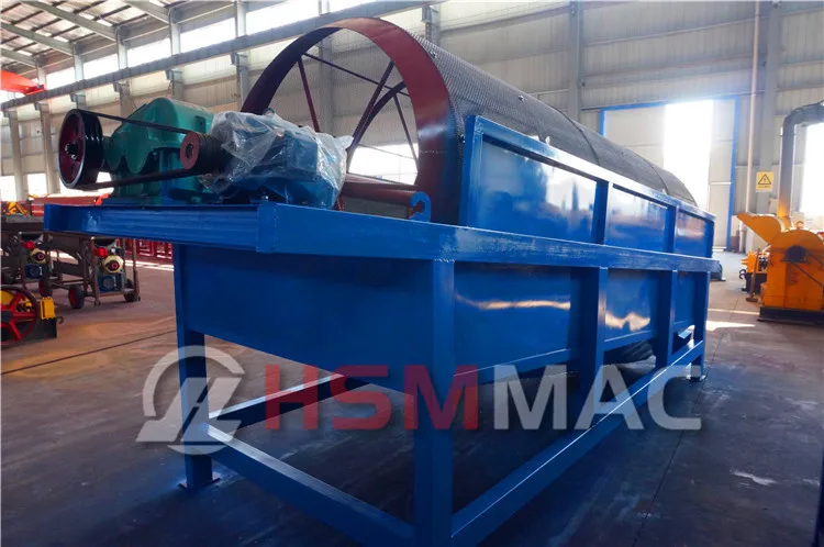 HSM High Capacity Rotary Trommel Compost Sifter For Carbon Production Lines Coal Ash