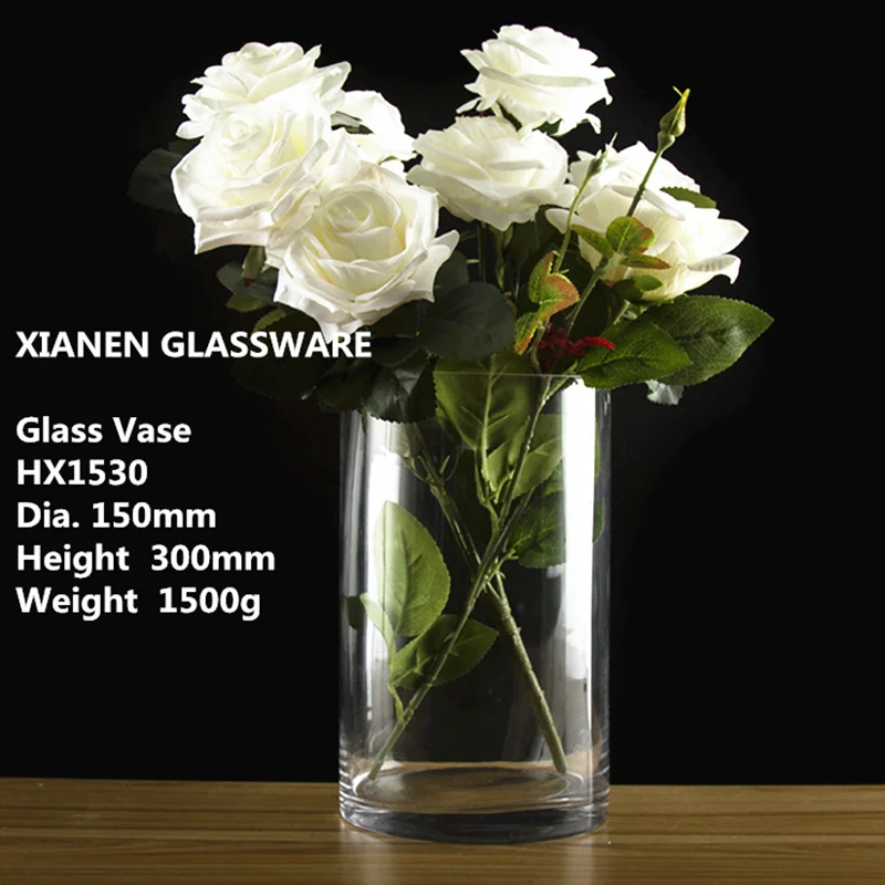 Hot Bulk Wholesale Clear Tall Flower Glass Vase For Home Decor Buy