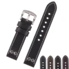 EACHE Oil Waxed Genuine Leather Pilot Rivet Watch Strap 20mm 22mm With 4 Colors In Stock