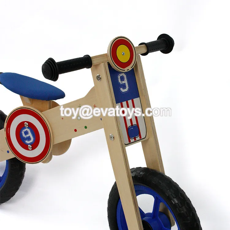 Newest Design Boys Wooden Balanced Toddler Bike Without Pedal W16c181