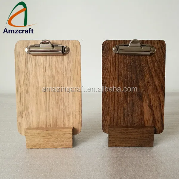 Wholesale Custom Wooden Clipboards Menu Holdersとblock Menu Stand Buy