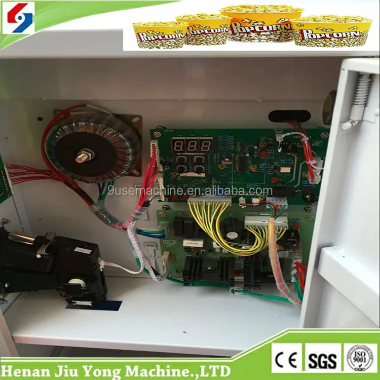 big capacity coin-operated popcorn machine