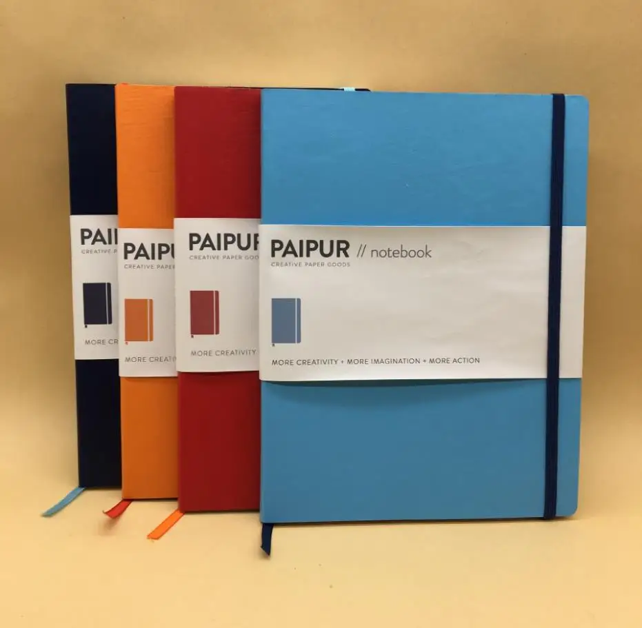 A4 A5 Pu Leather Notebook With Elastic Band Notebooks Office School