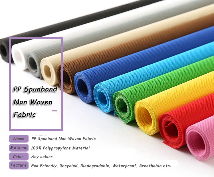 Make To Order PP Spunbond Nonwoven Fabirc Non Woven Polypropylene Fabric