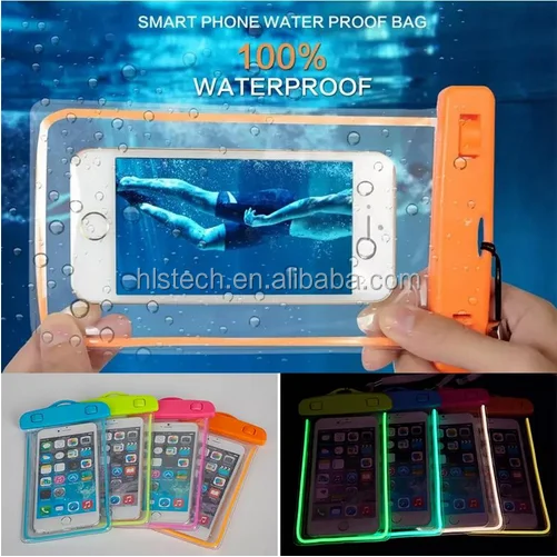 Universal Luminous for iphone 6 waterproof cell phone bag