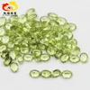 Wholesale Oval Shaped Olive Green Peridot Natural Crystal Quartz Stones Jewelry Accessory for Engagement/Party/Birthday