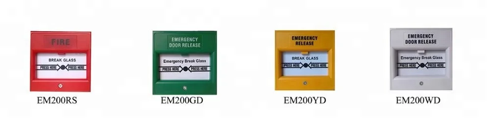 Red Color Fire Alarm Call Point Glass Replacement - Buy Break Glass ...