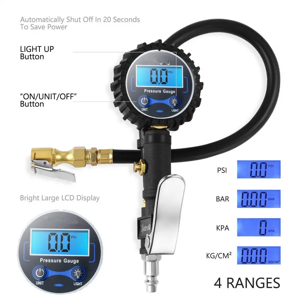 250 Psi Digital Air Tire Inflator Gauge Tyre Pressure Gauge - Buy Tyre
