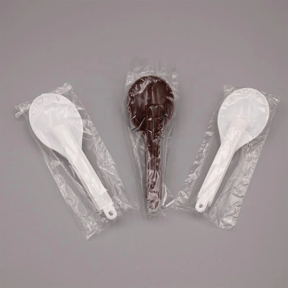 White Pp Independent Packaged Spoon Biodegradable Ice Cream Scoop
