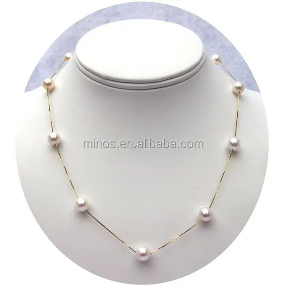 tin cup pearl necklace