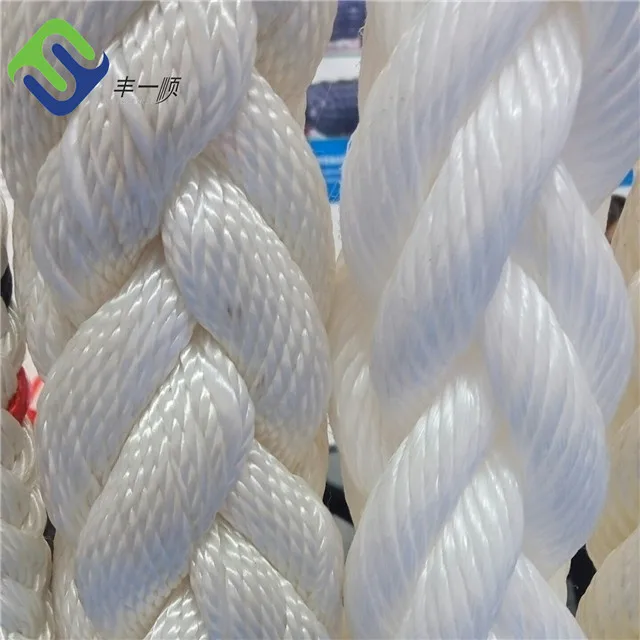 White Color 60mm 8 Strand Polypropylene Rope For Marine Ship - Buy 8 ...
