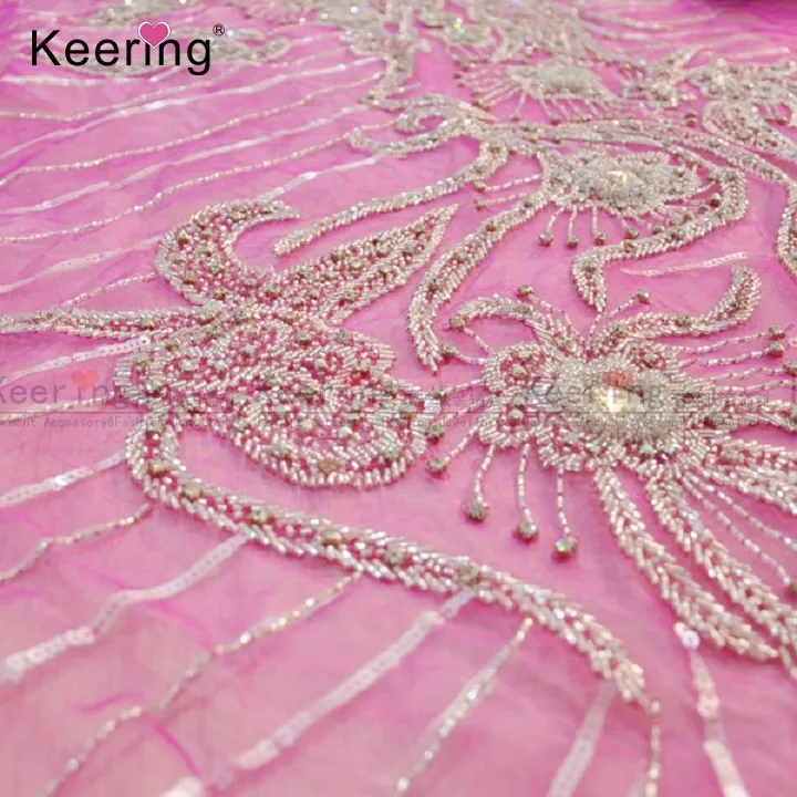 Wholesale Rhinestone Beaded Dress Fabric For Gown Dress Wph1723 Buy