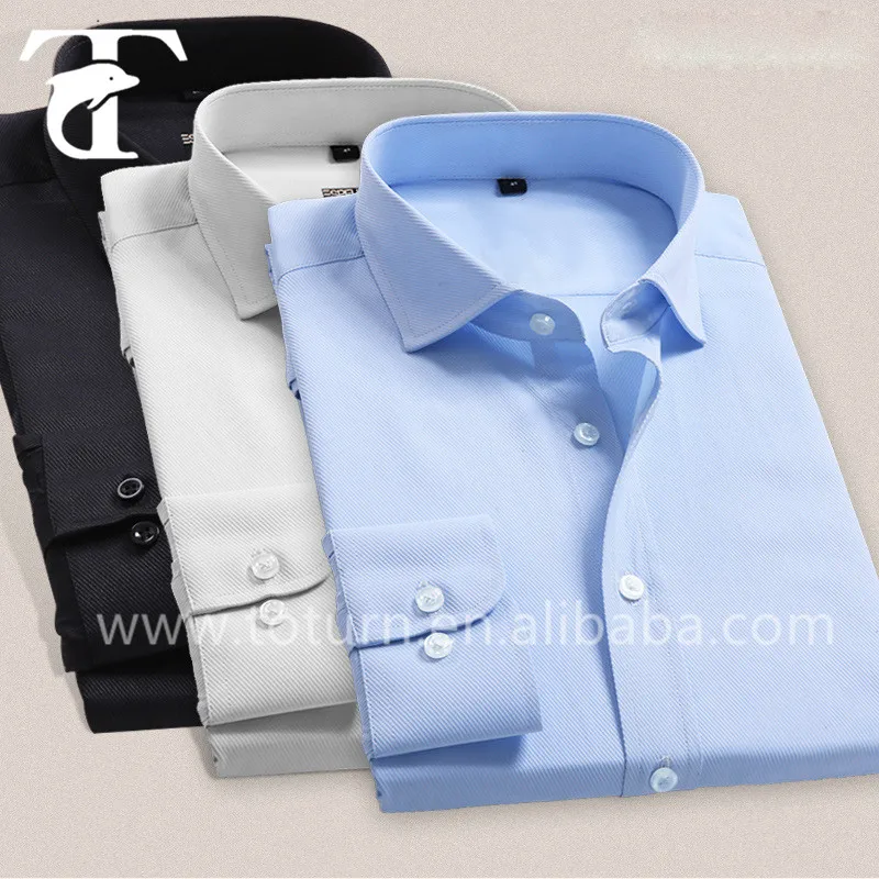 2016 High quality slim fit 100% egyptian cotton men dress shirts