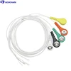 Factory Customized DIY Cable 4.0mm Medical Female Snap To Open Shiedling Lead Wire For Tens Ems Devices
