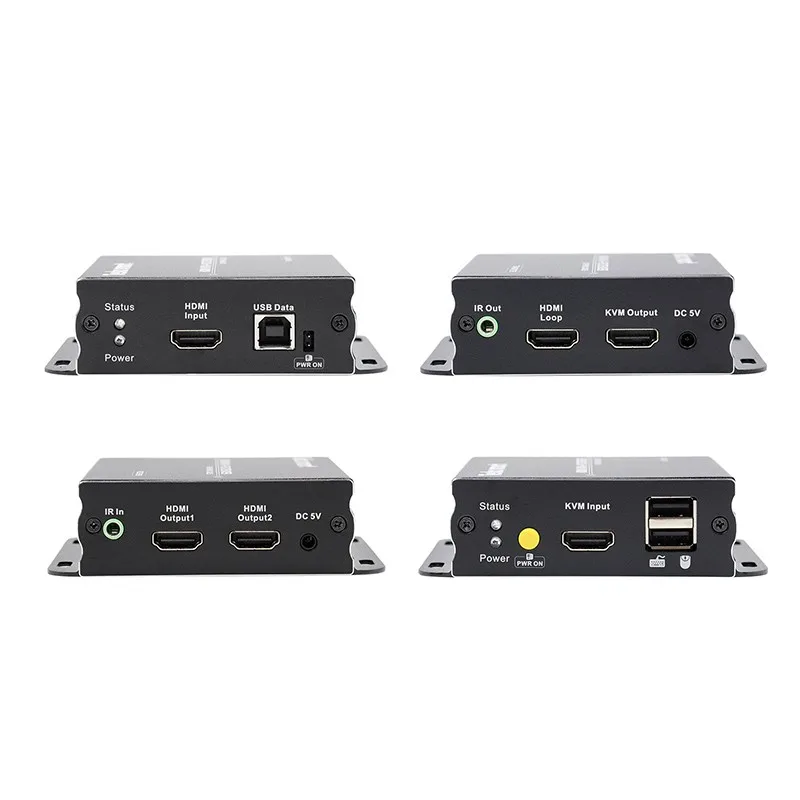 Tesmart Hdmi/kvm/hdmi Audio Video Fiber Optical Extender 4k Kvm ...