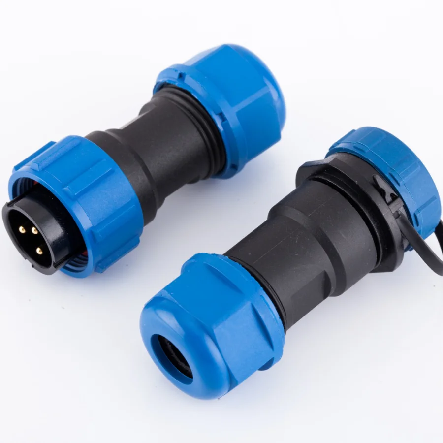 Industrial Plastic Electric Plug Waterproof Male Female Connectors