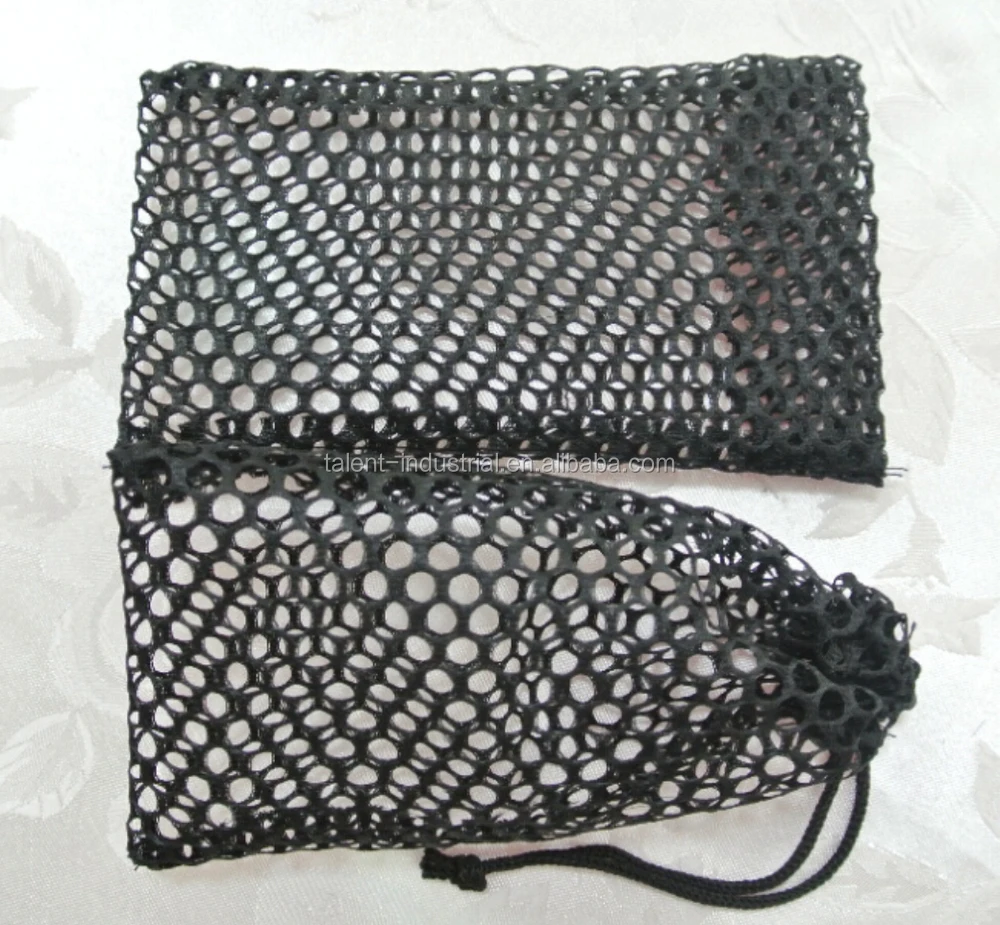 Fancy Black Small Nylon Mesh Drawstring Bag/shower Mesh Bag Buy Cotton Mesh Bag/mesh
