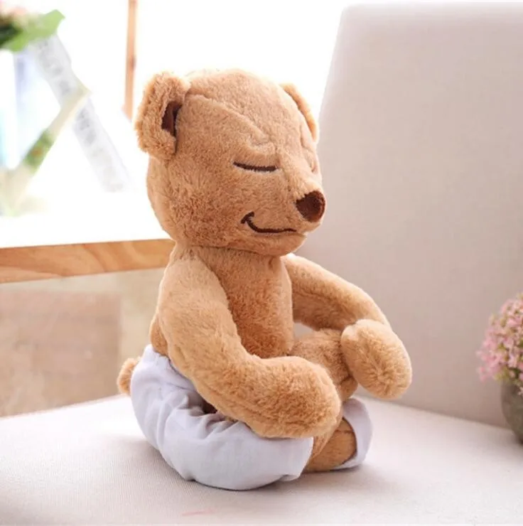 new coming customize soft and movable and high quality yoga bear
