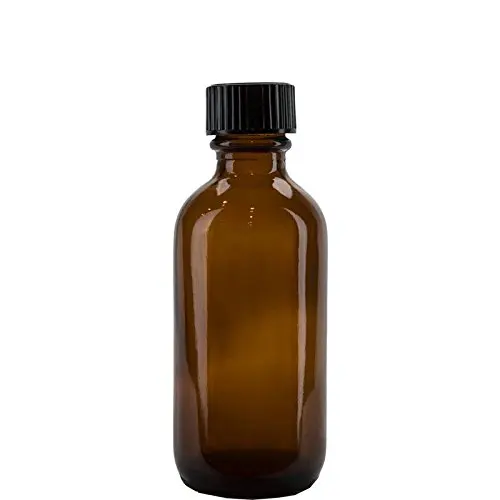 GPS 712OZSPPK12BR Amber Boston Round Glass Bottle with Fine Mist Sprayer 2 oz. Pack of 12